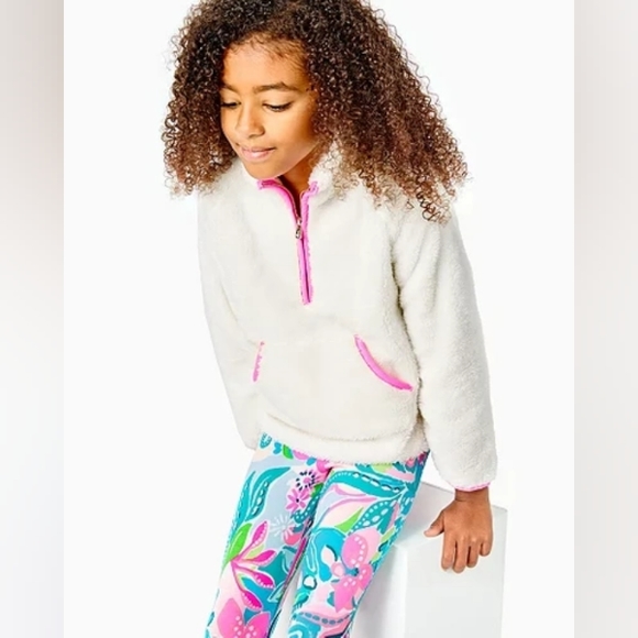 Lilly Pulitzer Other - {Lilly Pulitzer} Girl's Little Skipper Sherpa Popover